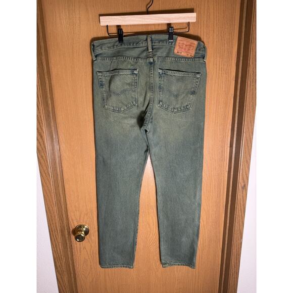 Levi's Men's 501 CT XX Customized & Tapered Button Fly Rare Green 2016 34x30 EUC - Picture 3 of 13
